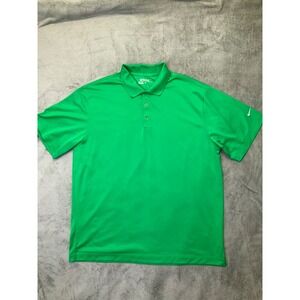 Nike Golf Tour Performance Dri Fit Blank Polo Green Men's Size Extra Large